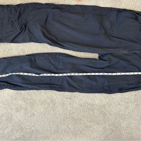 French Connection High Waisted 3-button grey blue Fit Wide-Leg Long Pant Size 10 - Picture 9 of 10